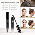 Samnyte non greasy hair mascara tube with applicator brush unscrewed