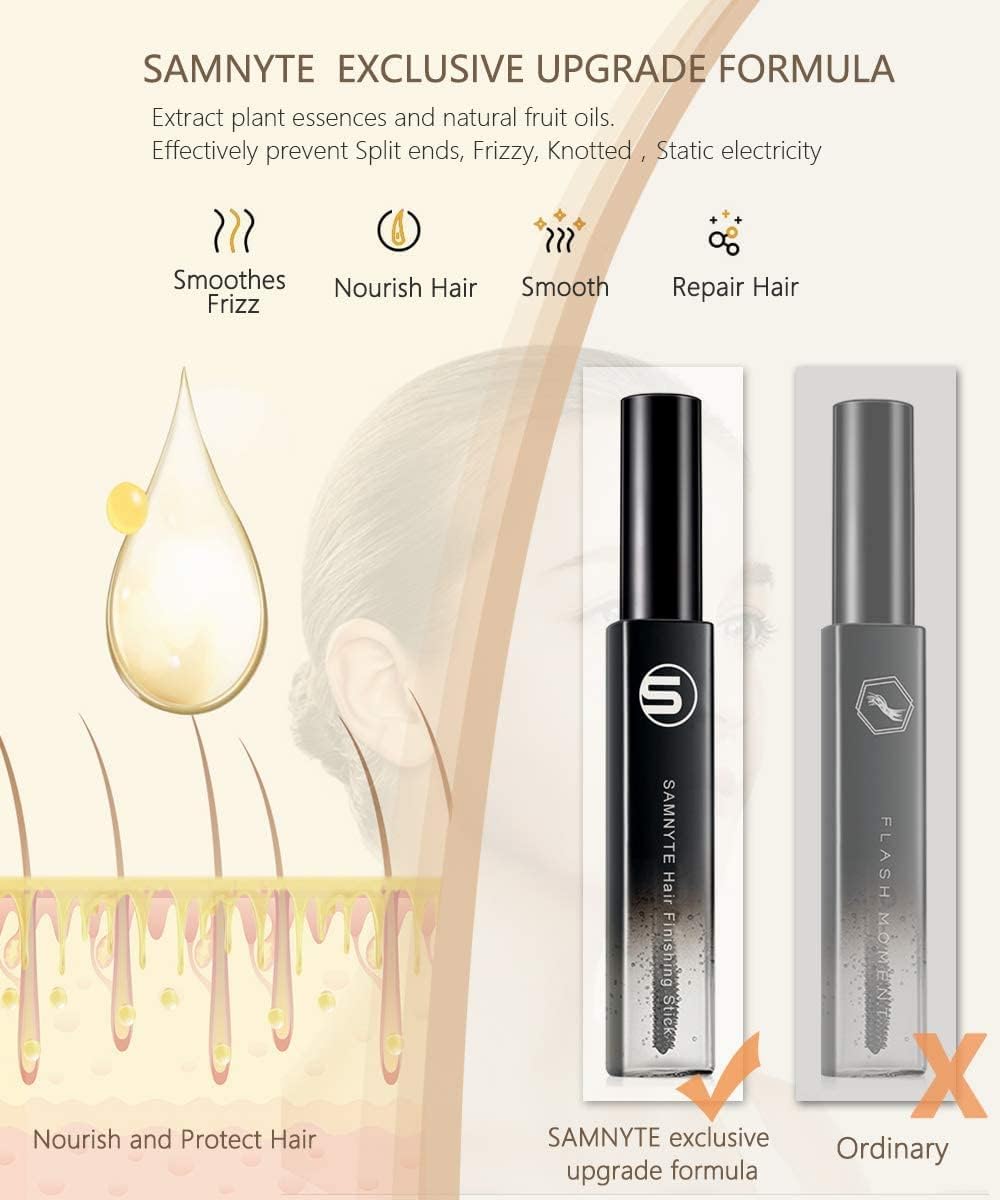 Authentic USA imported Samnyte hair feel stick dual pack packaging close up