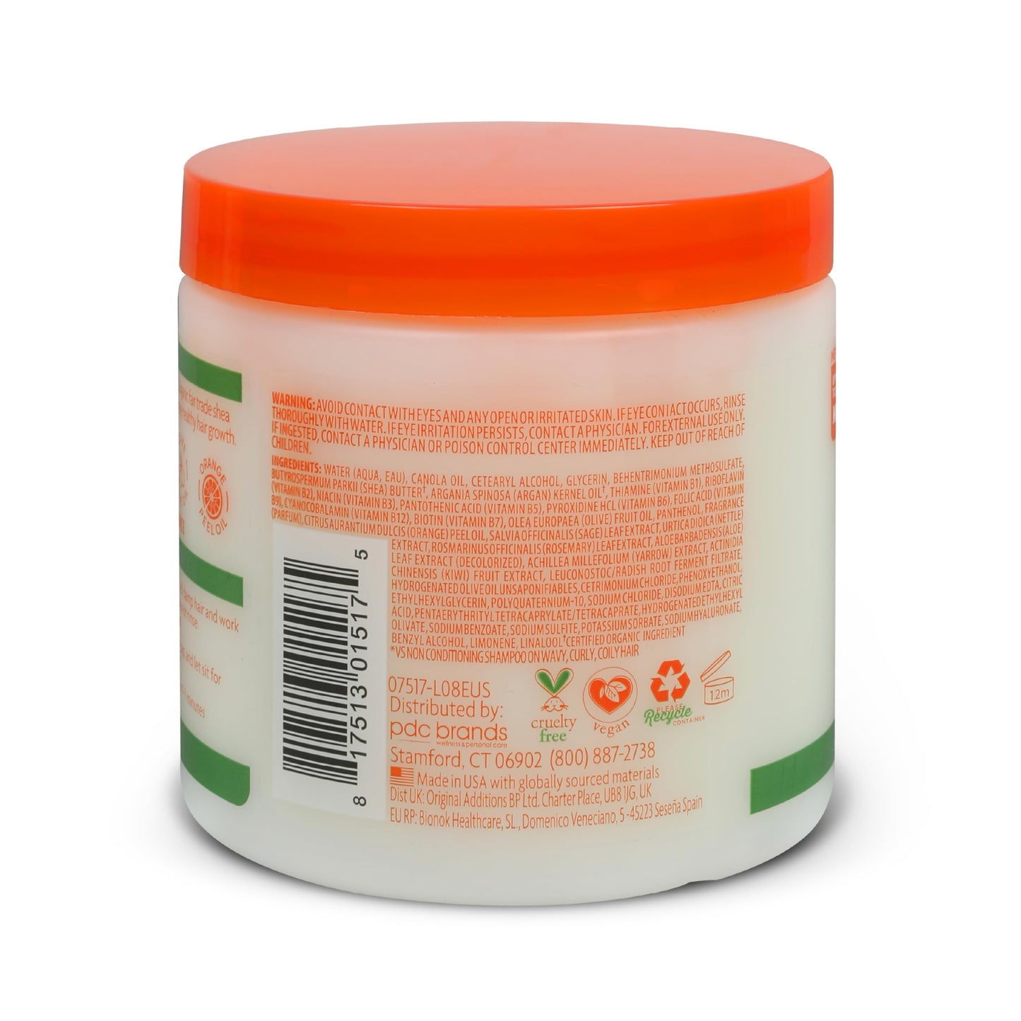Texture of Cantu argan oil leave in cream for curly hair