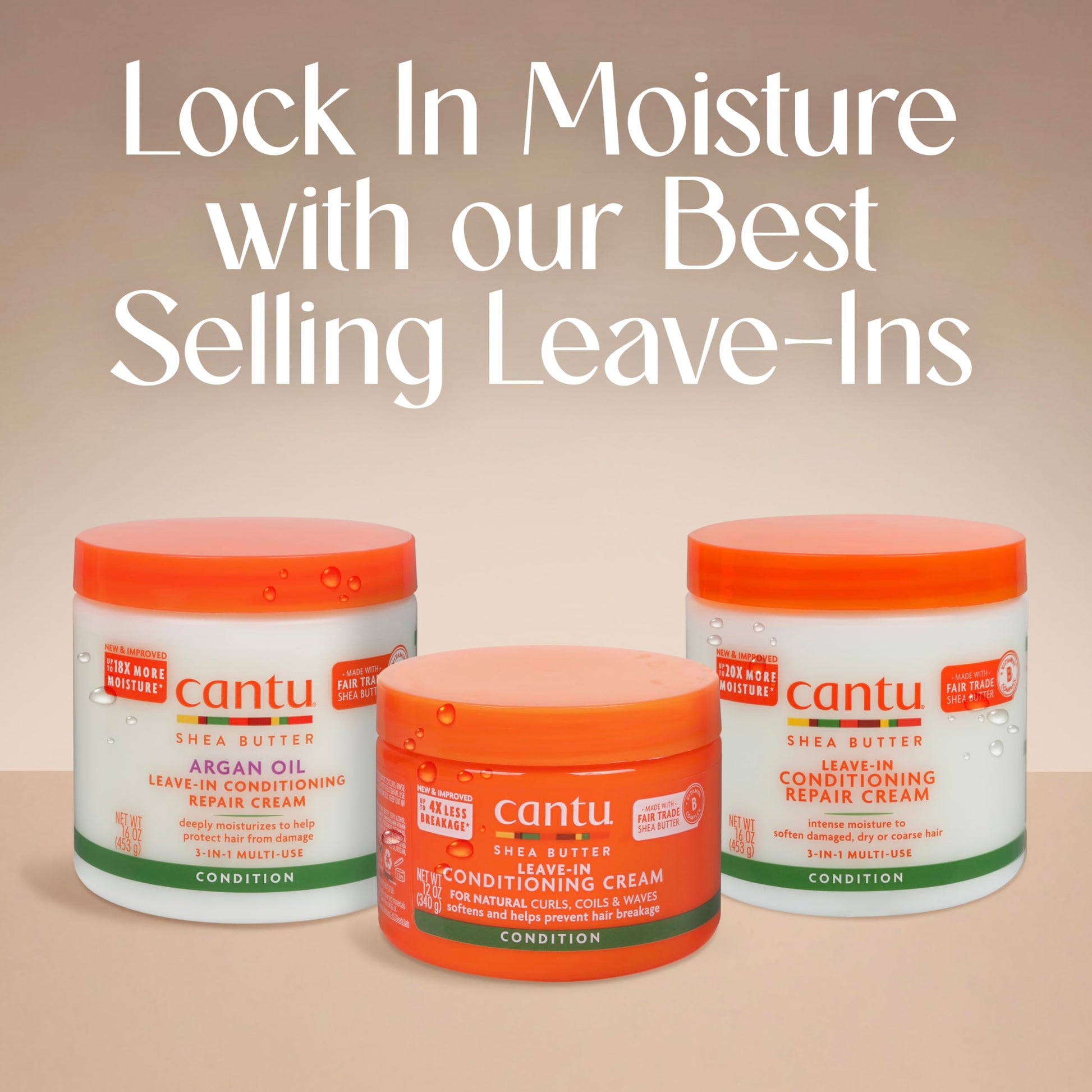 USA imported Cantu argan oil hair cream on display