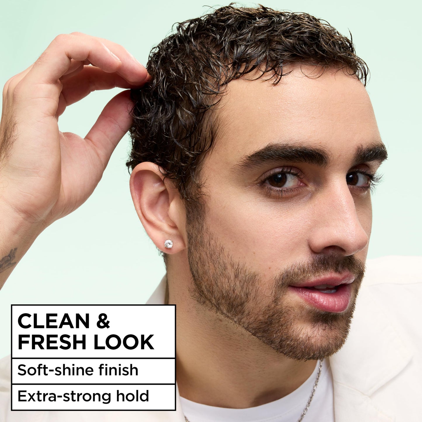 Garnier pure clean styling paste 2 ounce jar showing packaging texture