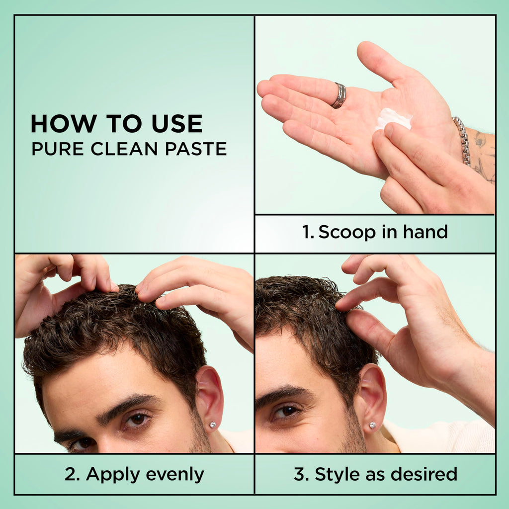 Garnier hair styling finishing paste silicone free formula presentation