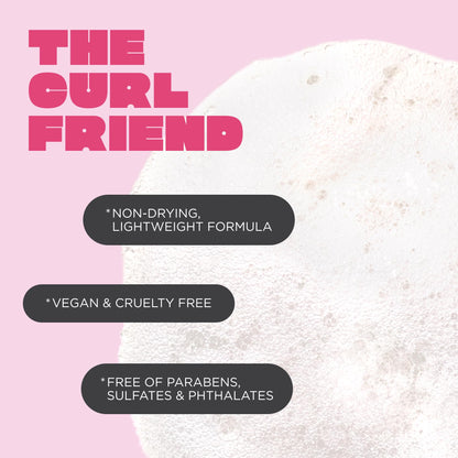 Cake Beauty coconut oil and shea butter infused curl shaping foam product display