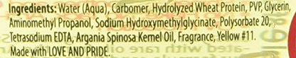 Eco Style imported USA hair styling gel jar on a clean background highlighting the non-flaking formula benefit.