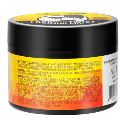 Flake free styling gel by AllDay Locks for dreadlock maintenance and retwists