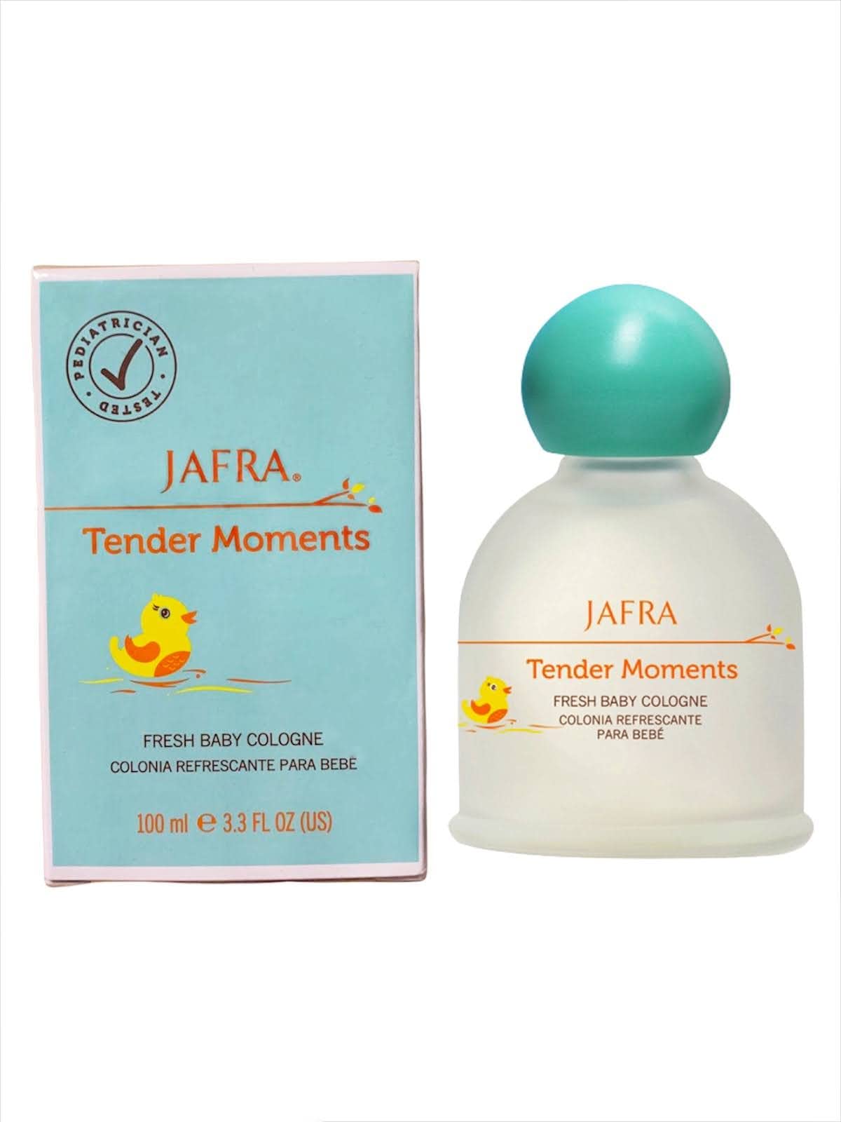 Hypoallergenic Jafra Tender Moments Fresh Baby Cologne bottle for sensitive infant skincare