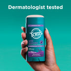 Tom's of Maine natural deodorant container top cap angle