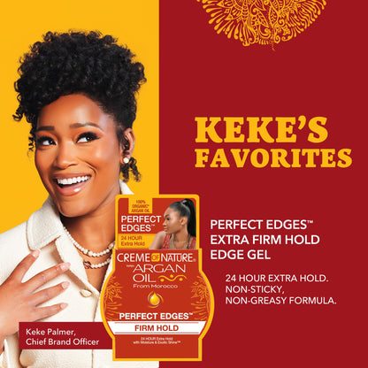 Creme of Nature 48 hour extra firm hold edge gel for frizz control