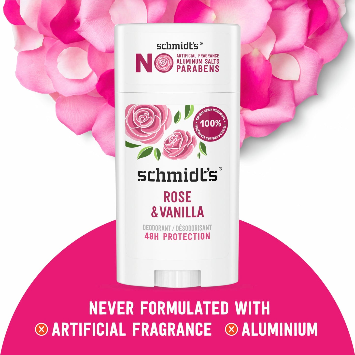 Schmidt's 24-hour odor protection deodorant stick texture