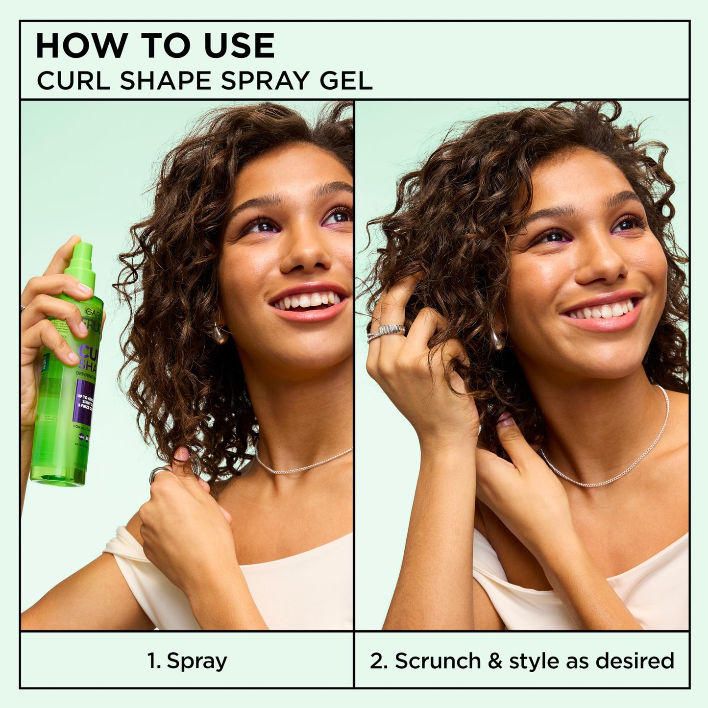 Garnier coconut water infused curl definition spray product label