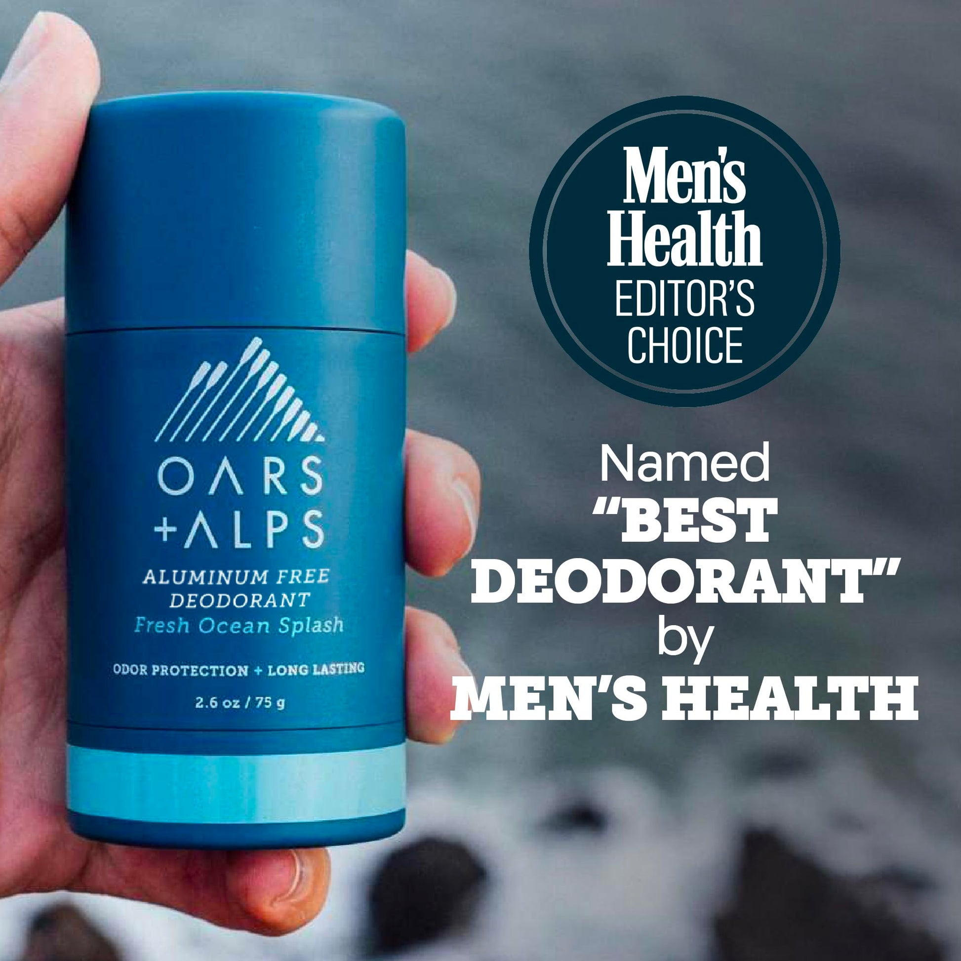 Oars + Alps dermatologist tested clean deodorant 2.6 ounce size