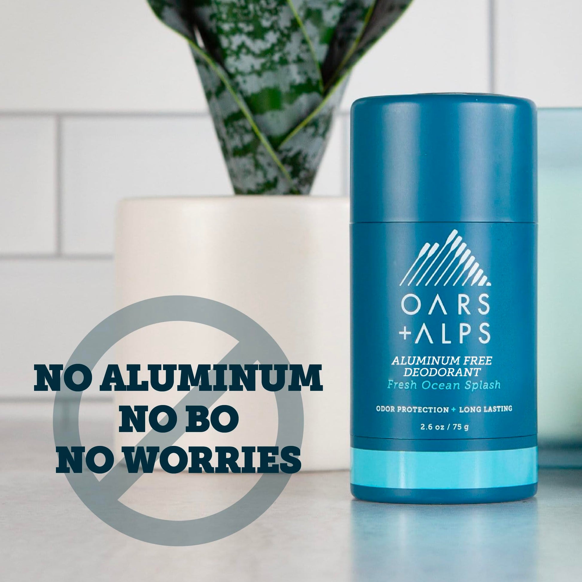 Oars + Alps Fresh Ocean Splash aluminum free underarm protection packaging