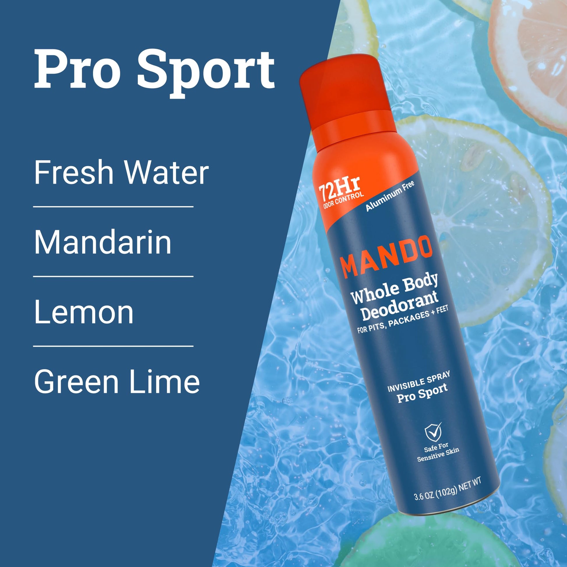 Mando Whole Body Deodorant Pro Sport spray nozzle