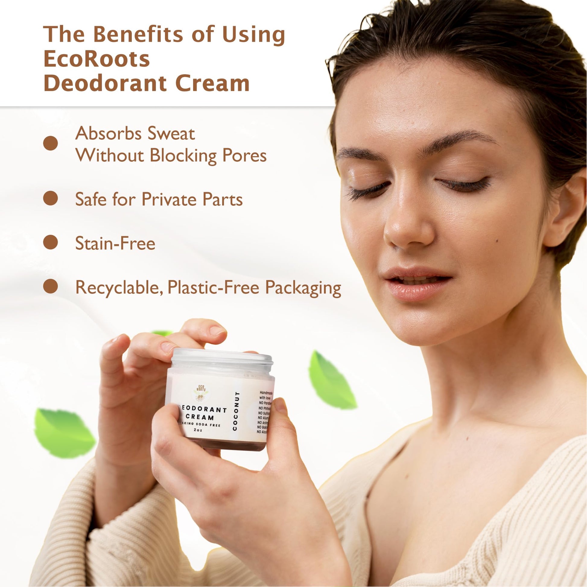 Eco Roots aluminum-free deodorant cream texture