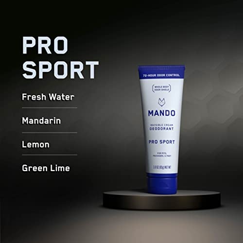 Mando 72 hour odor control deodorant pack of two