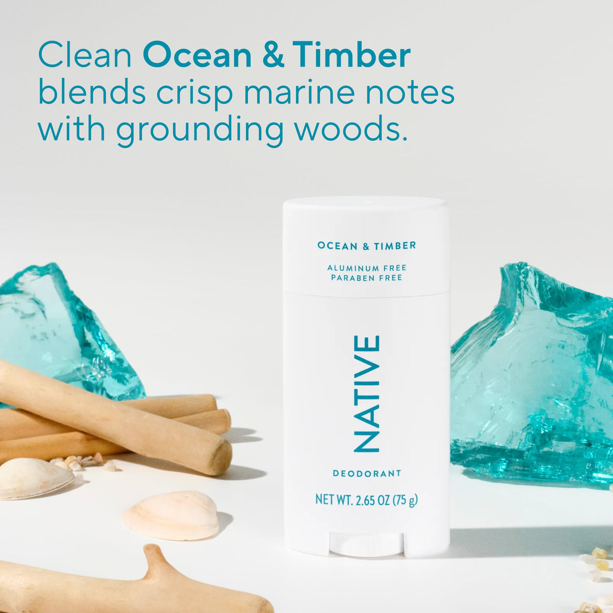 Native Ocean and Timber 2.65 ounces size comparison
