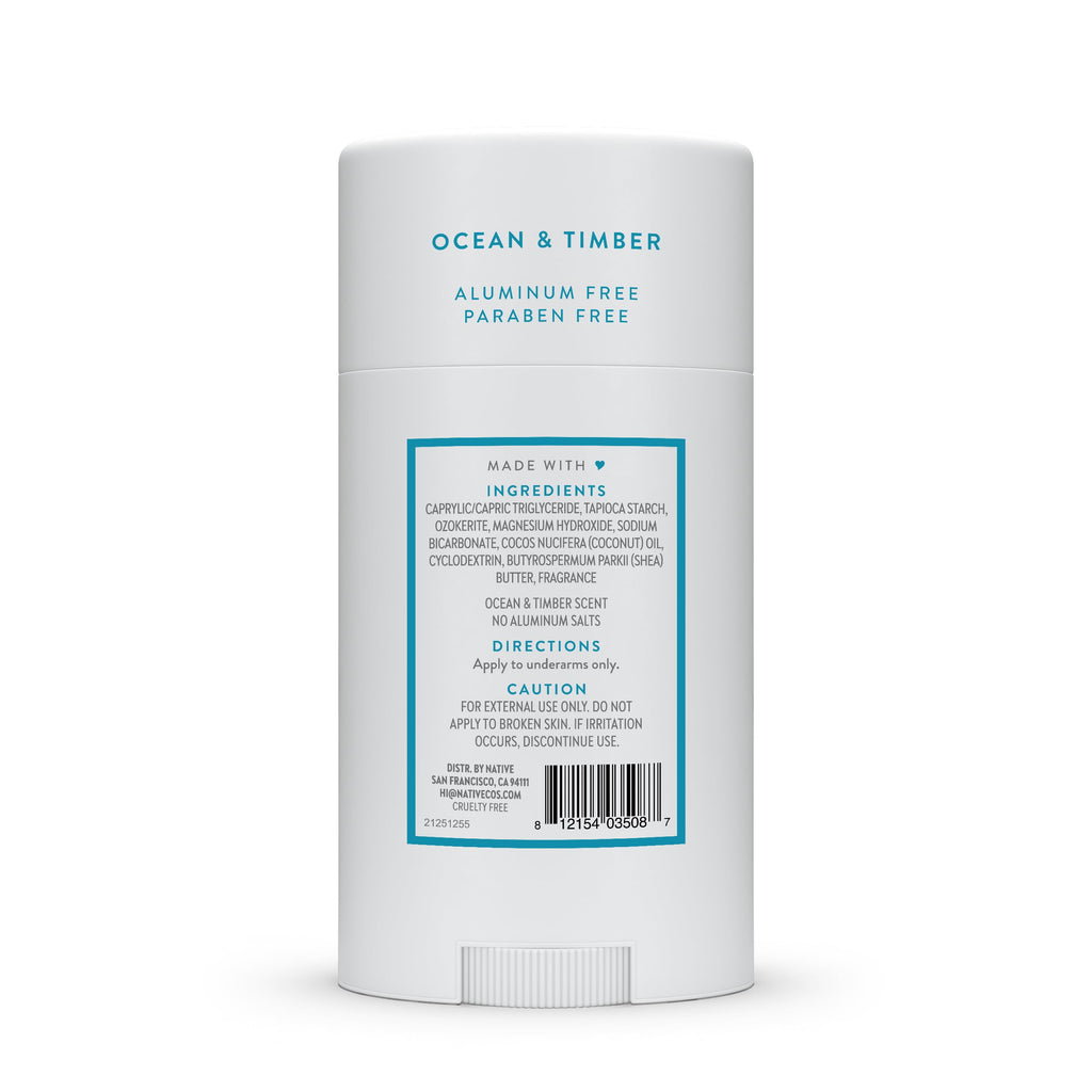 Native authentic USA imported deodorant lifestyle shot