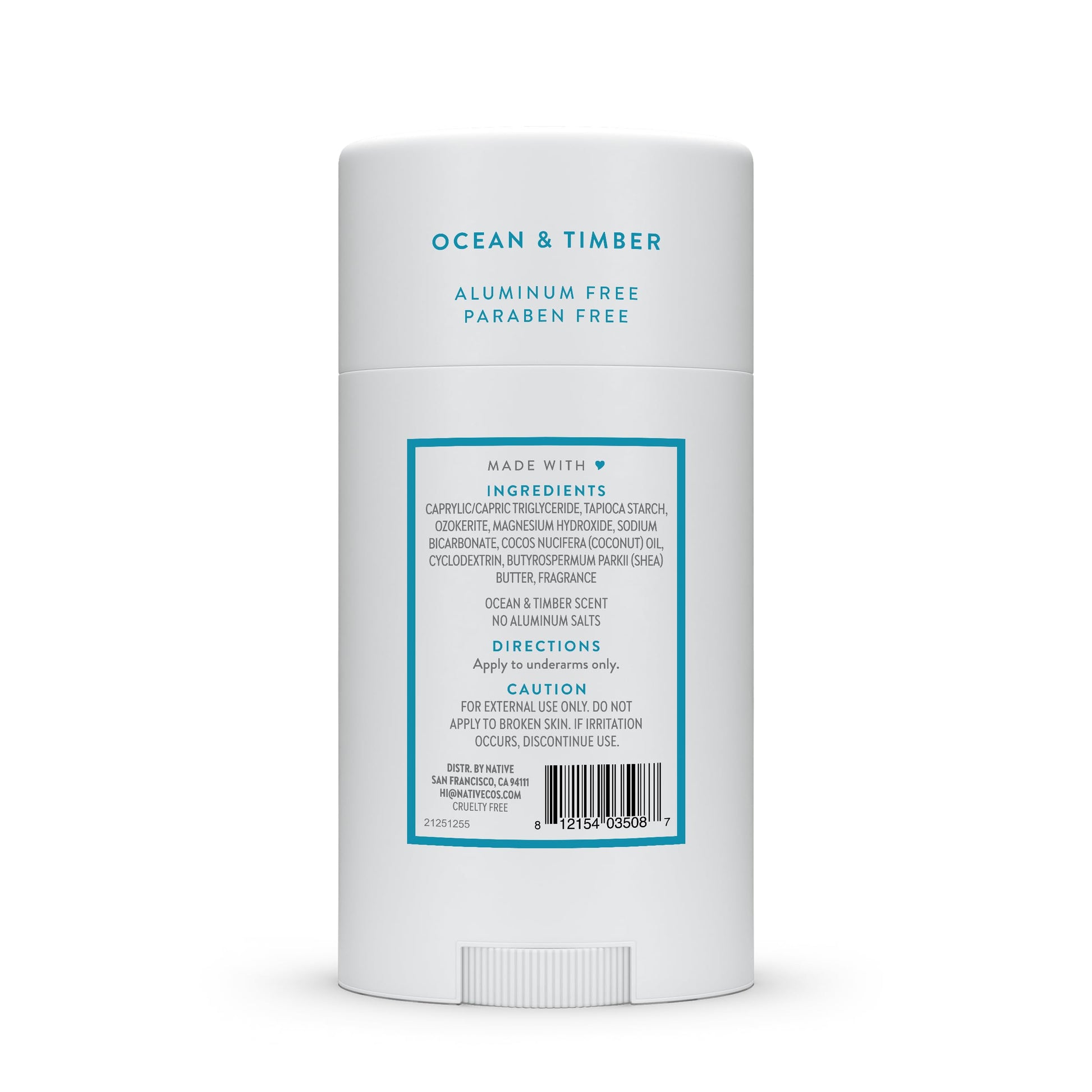 Native deodorant 2.65 ounces size scale