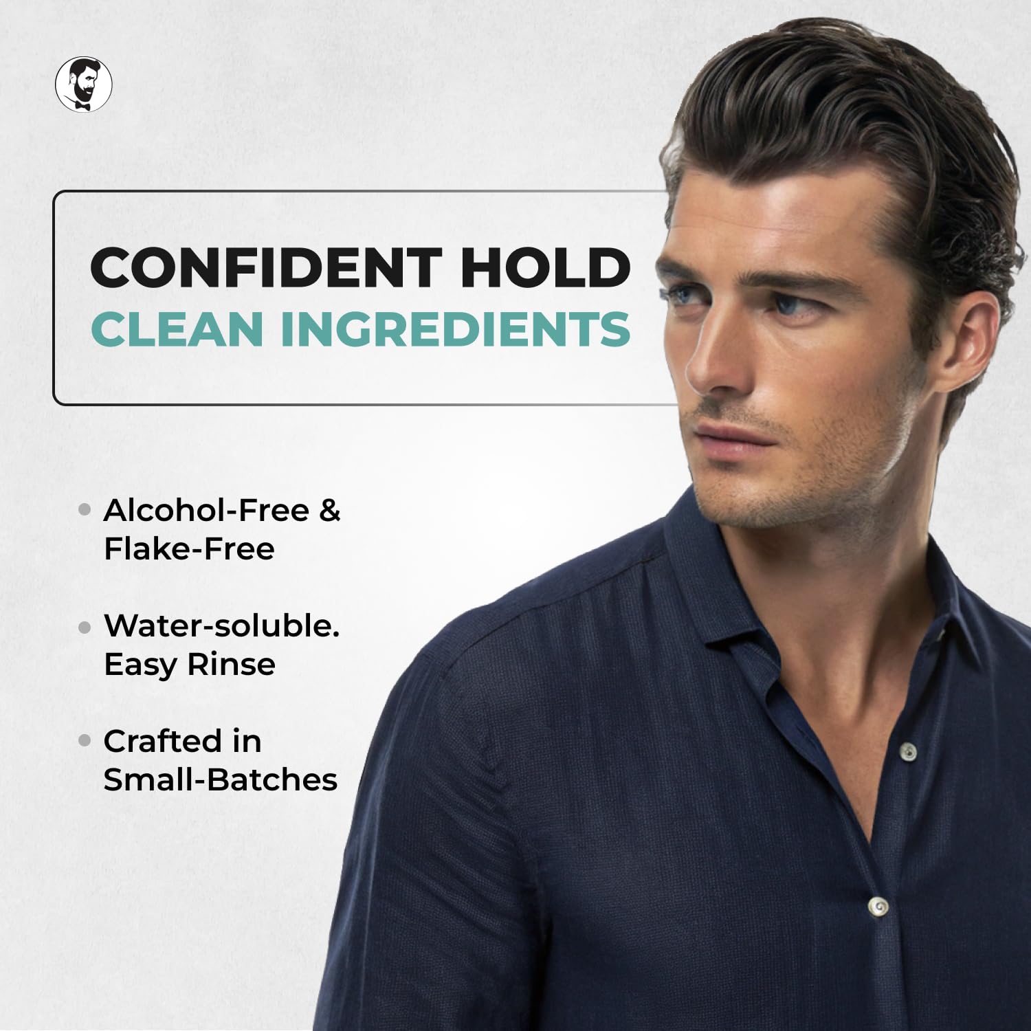 Gentlemen Republic sixteen ounce molding gel showing texture and high shine formula