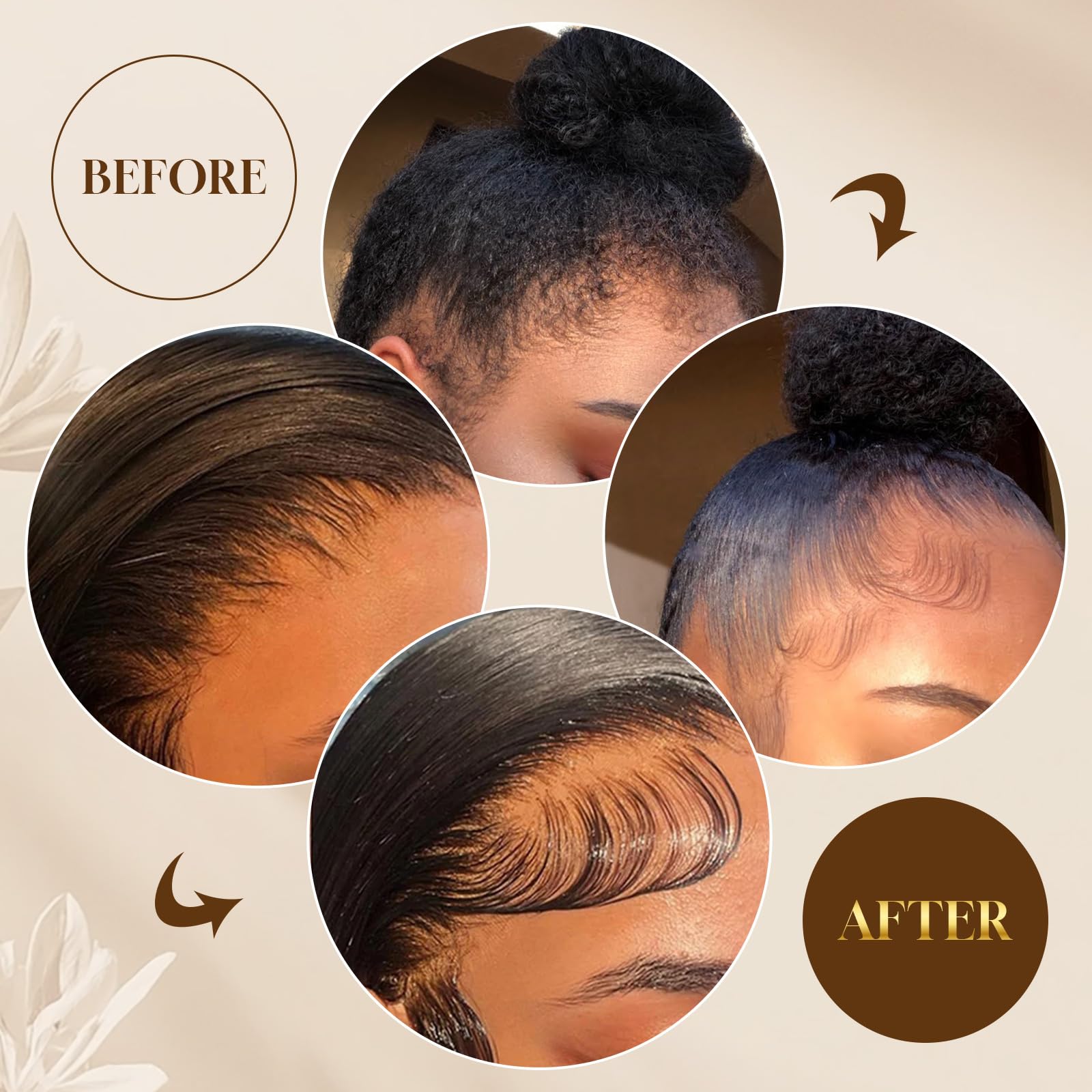 Dolahair 4.2 ounce styling wax container for sleek baby hairs