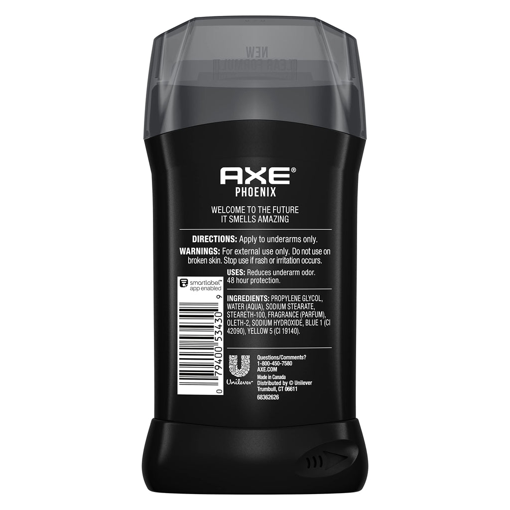 Axe aluminum free deodorant stick twin pack containers