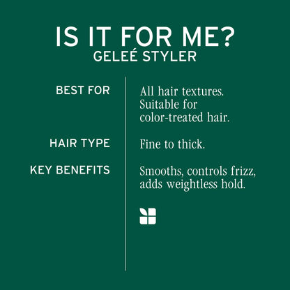 Biolage firm hold styling gel for frizz control and slicked back hairstyles
