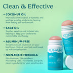 Kopari coconut oil deodorant cap removed showing solid stick