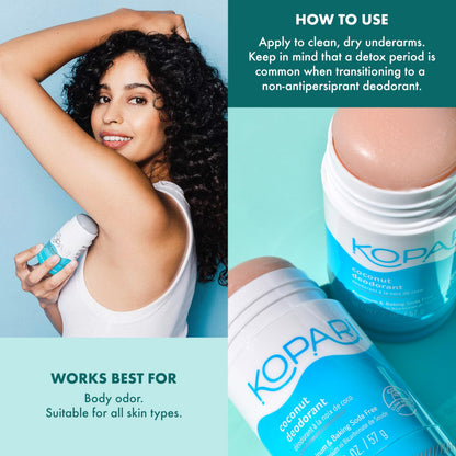 Vegan and cruelty free aluminum free deodorant for men and women