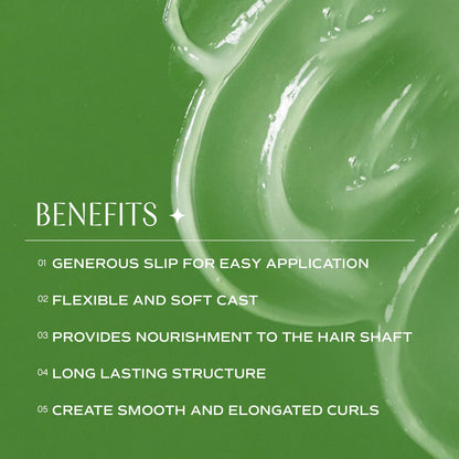 Innersense non toxic clean beauty curl memory gel packaging texture closeup