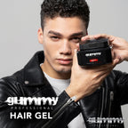 Gummy clear styling gel for slick back styles and edge control application