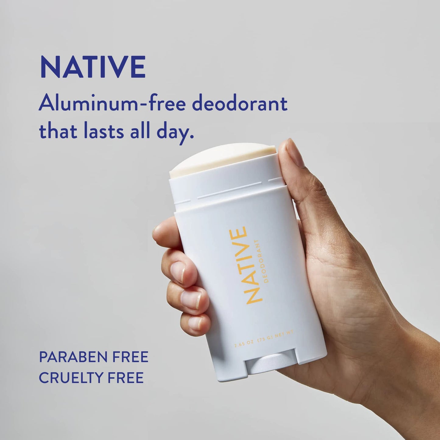 Native Buttercream and French Vanilla deodorant stick packaging