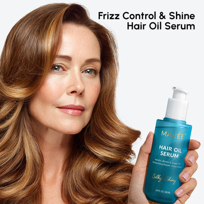 Back packaging of MAREE anti frizz treatment displaying full ingredients list