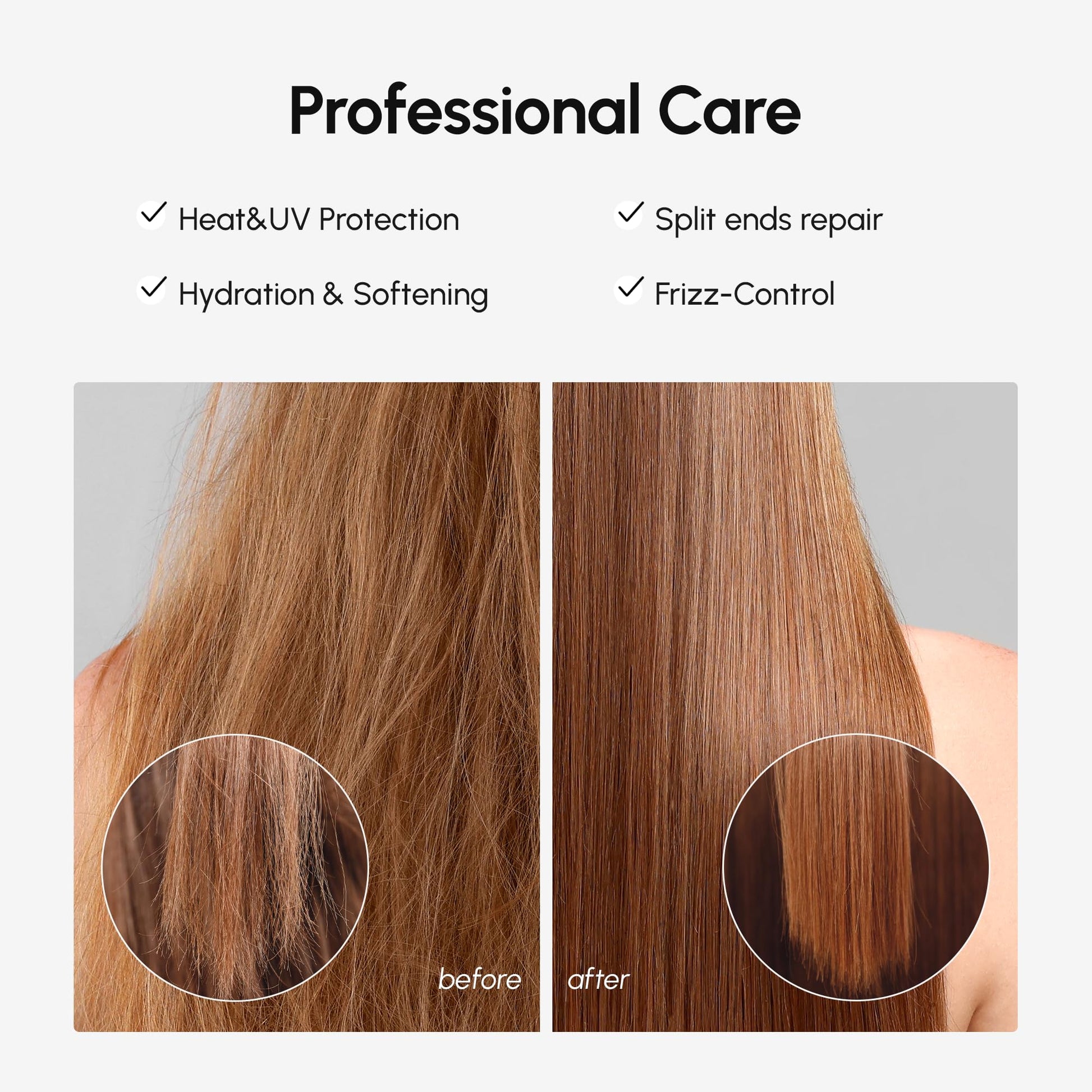 MAREE argan oil and keratin hair gloss pump bottle for styling