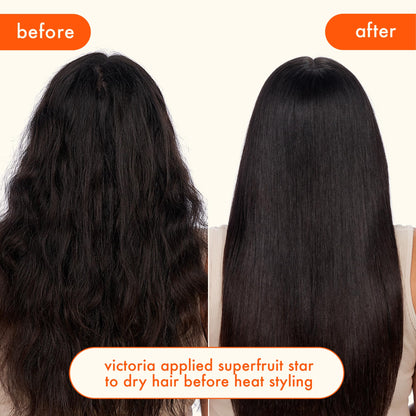 Amika authentic USA imported hair treatment product packaging side view