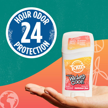 Tom's of Maine paraben free natural deodorant for active children