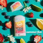 Lifestyle shot of natural personal care products