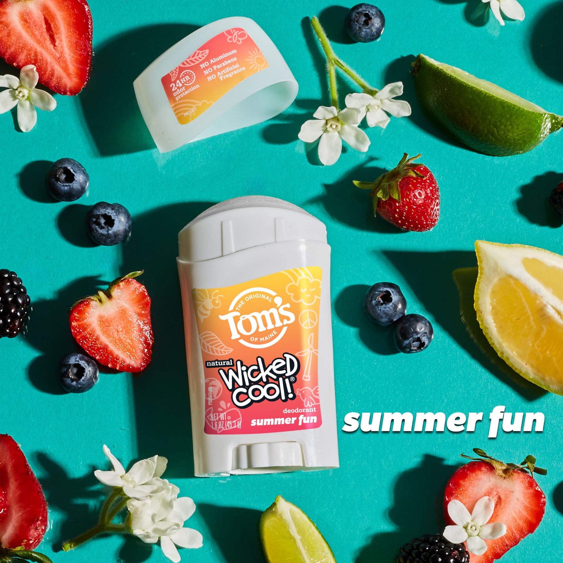 Tom's of Maine Wicked Cool daily underarm deodorant for boys and girls