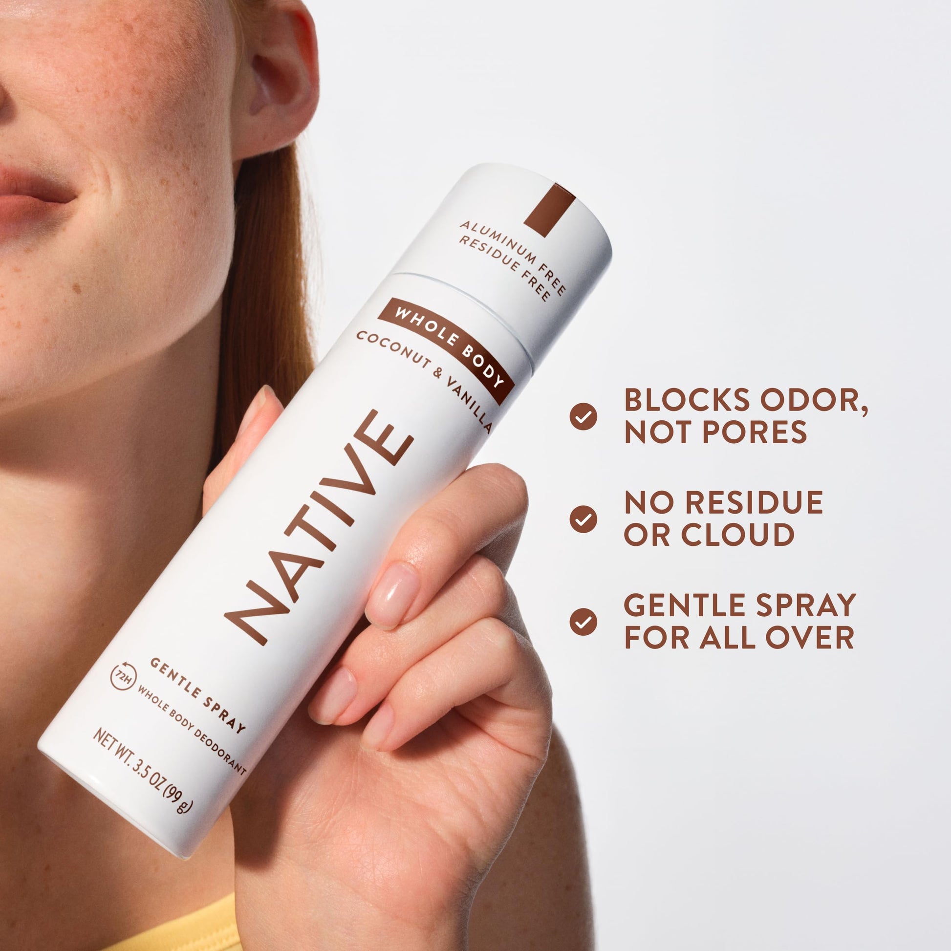 Native deodorant spray for men and women packaging