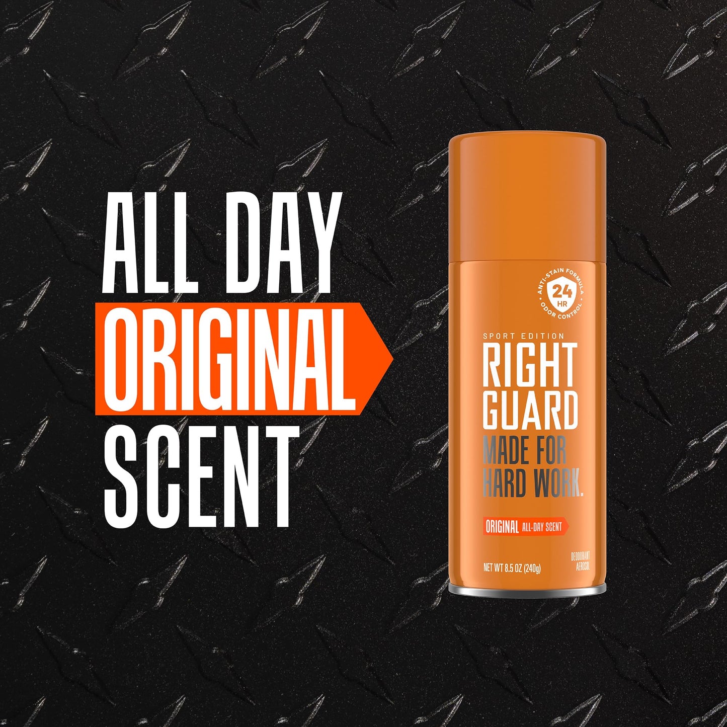 Right Guard Sport imported USA grooming essentials twin pack layout on a clean studio background