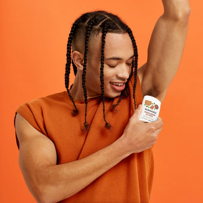 Schmidt's sandalwood and citrus twin pack lifestyle display for daily personal care routine