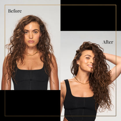 Close up of Tresemme A-List Collection bonding oil label