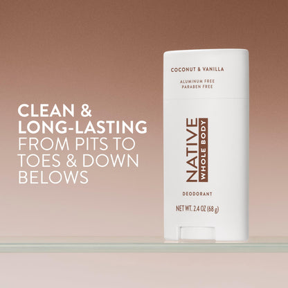 Native aluminum free deodorant stick packaging