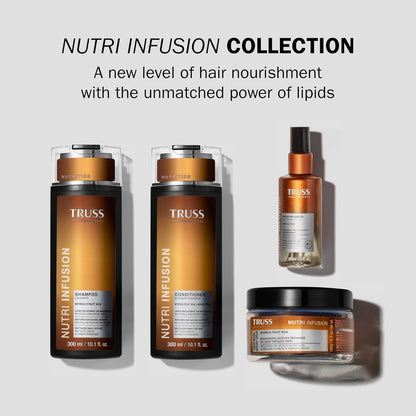 Truss Professional Nutri Infusion finishing treatment bottle next to its retail box packaging
