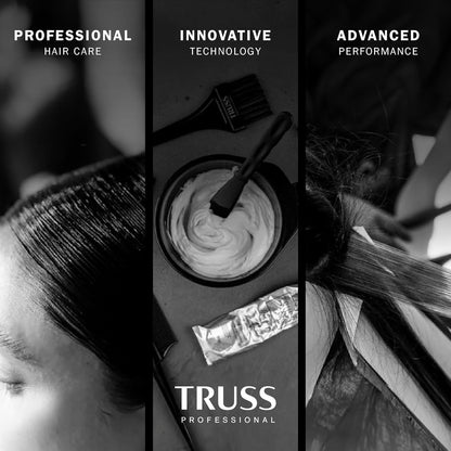 Truss Professional Nutri Infusion Hair Oil application on glossy healthy hair strands