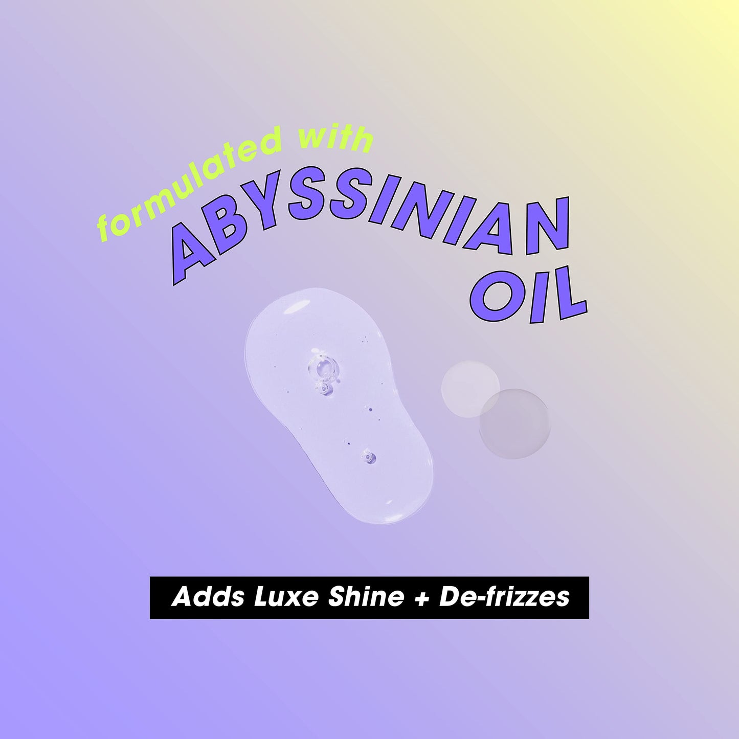 Mane Club Voodoo Oil pump dispenser detailing how to apply the weightless Abyssinian oil formula.