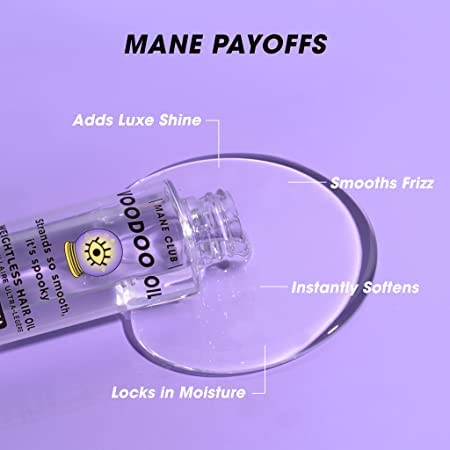 Mane Club Voodoo Hair Oil carton packaging showcasing the clean beauty ingredient standards.