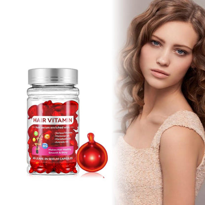 Before and after comparison using HuaQing leave in molecular repair serum.