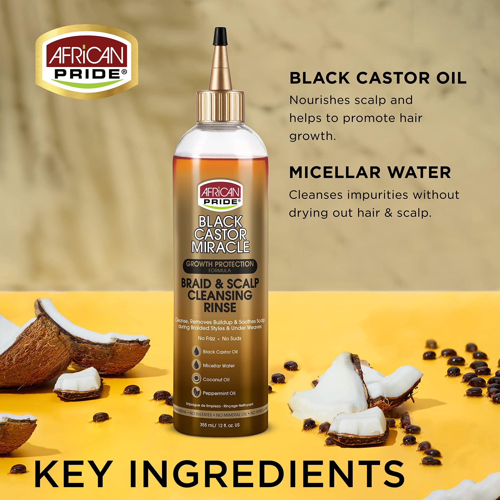 Authentic USA imported scalp rinse for braids and weaves