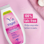 Vagisil intimate care powder side profile packaging
