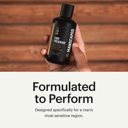 MANSCAPED below the waist male hygiene lotion with cooling aloe vera